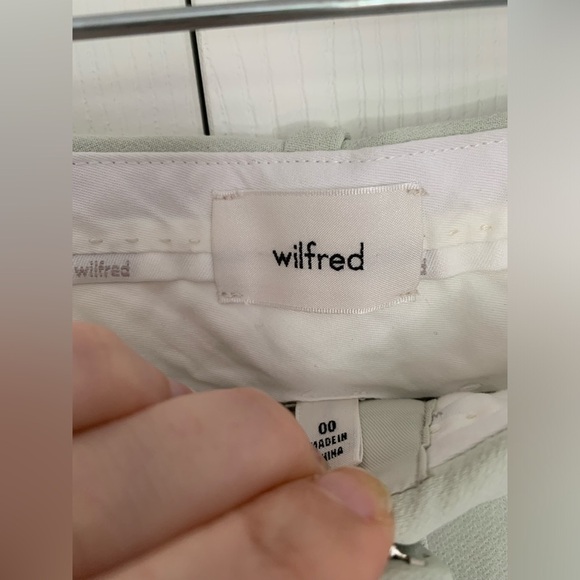ARITZIA WILFRED 🍈 LABYRINTH SHORT SIZE 00 SAGE GREEN 💚 - Picture 3 of 5